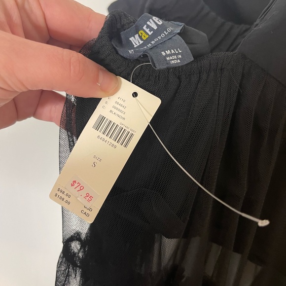 Anthropology maeve tulle tunic with cropped lining - Picture 3 of 3